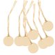 thumbnail image 1 of 50 placas colgantes de regalo redondas para decoración de botellas de vino (beige), 1 of 8