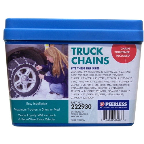 Peerless Truck Tire Chains with Rubber Tighteners, #222930 by Peerless