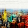 thumbnail image 2 of Roko, Ken 26x26 White Modern Wood Framed Museum Art Print Titled - Colorful City 2, 2 of 4