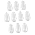 thumbnail image 1 of 10 botellas de vidrio vacías transparentes con forma de lágrima para manualidades, regalos de fiesta y baby shower. 20 x 12 mm, 1 of 8