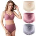 thumbnail image 2 of Xmarks Over Bump Maternity Underwear Cotton Pregnancy Panties High Waist Postpartum Support Briefs 3 Pack 3XL, 2 of 7