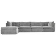 Weber 5-Piece Modular Sectional with Ottoman - Granite