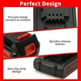 thumbnail image 4 of 4.0Ah Lithium Replacement Battery Compatible with Black and Decker 20V Max LBXR20 LBX20 LBX4020, Extended Runtime for Cordless Power Tools - 2 Packs (Non-OEM), 4 of 4
