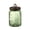Green, variant on HOARBOEG Green Vintage Borosilicate Glass Storage Jar with Airtight Lid, 6.77in Kitchen Canister for Coffee Beans Nuts Candy, Food-Safe Clear Sealed Container, Pantry Organizer