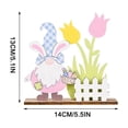 thumbnail image 5 of Easter Decorations Savings! Feltree 2024 Easter Wood Printing Decorations Easter Atmosphere Layout Home Decor, 5 of 5
