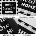 thumbnail image 2 of Kitchen Rugs, 2PCS Kitchen Mats for Floor Soft Comfort Cushioned Kitchen Rug, Washable Non-Slip Standing Mat for Home Kitchen, Floor, Sink, Laundry (Black&White), 2 of 4