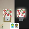 thumbnail image 2 of Yayeee LED Night Light for The Home Plug in With Light Sensors 2 Pack, White Apple Pattern, 2 of 6