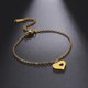 thumbnail image 3 of Sonducket con colgante de corazón hueco, pulseras encantadoras que combinan con todo, joyería femenina elegante y sencilla, Navidad y Halloween Accesorios de disfraces Dorado Sonducket AP014972-02, 3 of 6