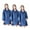 Blue-3pack, variant on Toptie Satin Long Sleeve Salon Smock Unisex Hair Stylist Barber Cape Jacket Pet Grooming Work Clothes-Black-L