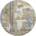 thumbnail image 2 of Addison Rugs Mayfield Premium Machine Washable Transitional Abstract Ivory Round Rug, 8' x 8', 2 of 6