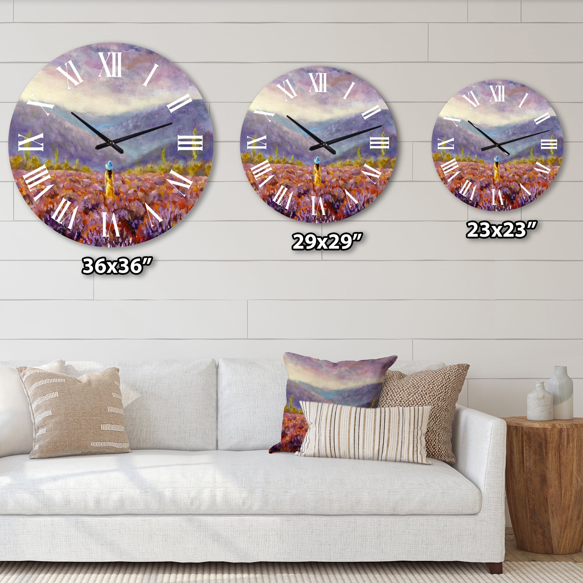 Designart 1 in Quartz Traditional Wall Clock