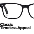 thumbnail image 4 of Grinderpunch Blue Light Blocking Reading Glasses for Men and Women, Retro Computer Readers, Black, 1.50, 4 of 7
