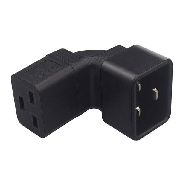 Adaptador de alimentación de CA en ángulo C20 macho cobre 16A 250V Sunnimix Adaptador de extensión de energía