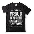 thumbnail image 2 of I'm A Proud Boyfriend Shirt Funny Boyfriend Girlfriend Tee Relationship Shirt Valentine's Day Gift (Large Navy Blue), 2 of 6