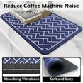 thumbnail image 5 of Coffee Mat Super Absorbent Dish Drying Mat Hide Stain Rubber Backed Coffee Bar Accessories Match with Coffee Maker Coffee Machine Coffee Pot Drying Mats for Kitchen Counter(Blue, 16"x24"), 5 of 6
