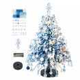 thumbnail image 2 of DIY Beaded Christmas Tree Craft Kit for Adults, Ice‑Blue Crystal Tabletop Tree with Snowflake Reindeer Charms, Xmas Handmade Gift, 2 of 5