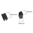 thumbnail image 3 of 40 unids de plástico en forma de U Pies Silla Silla Silla Pies Caps Old Skid Pie Protectores, 3 of 5
