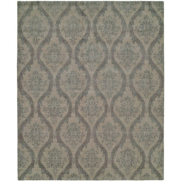 Kalaty Royal Manner Derbysh Area Rug RM-741 Transitional Grey Transitional Casual, 4' x 6', Gray