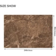 thumbnail image 3 of SKYSONIC Toilet Bathroom Rugs Sets 2 Piece, Brown Marble Texture Soft Absorbent Fluffy Toilet Mat Set Non-Slip Rubber Backing Bath Mats for Bathroom,16"x24"+20"x24", 3 of 7