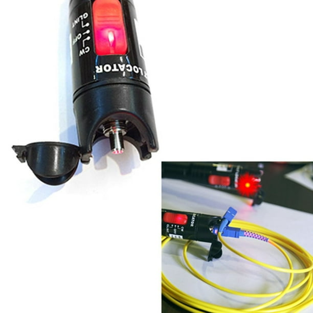 NOYAFA Source de Lumière Rouge Portable Détecteur de Défaut Visuel Type Testeur de Câble à Fibre Optique NF-904 5mW Fibra Break Checker