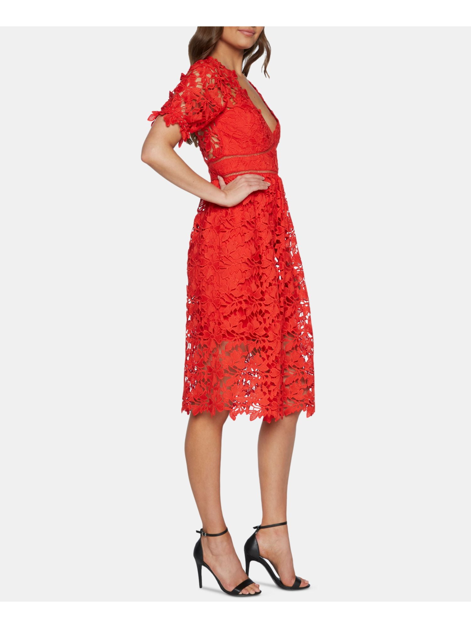 ladies fit and flare midi dresses