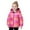 Red, variant on WhouRiu Girls Winter Coat Gradient Zipper Front Insulated Hooded Coat Kids Lightweight Warm Puffer Coats Pink,Sized 6-12 M
