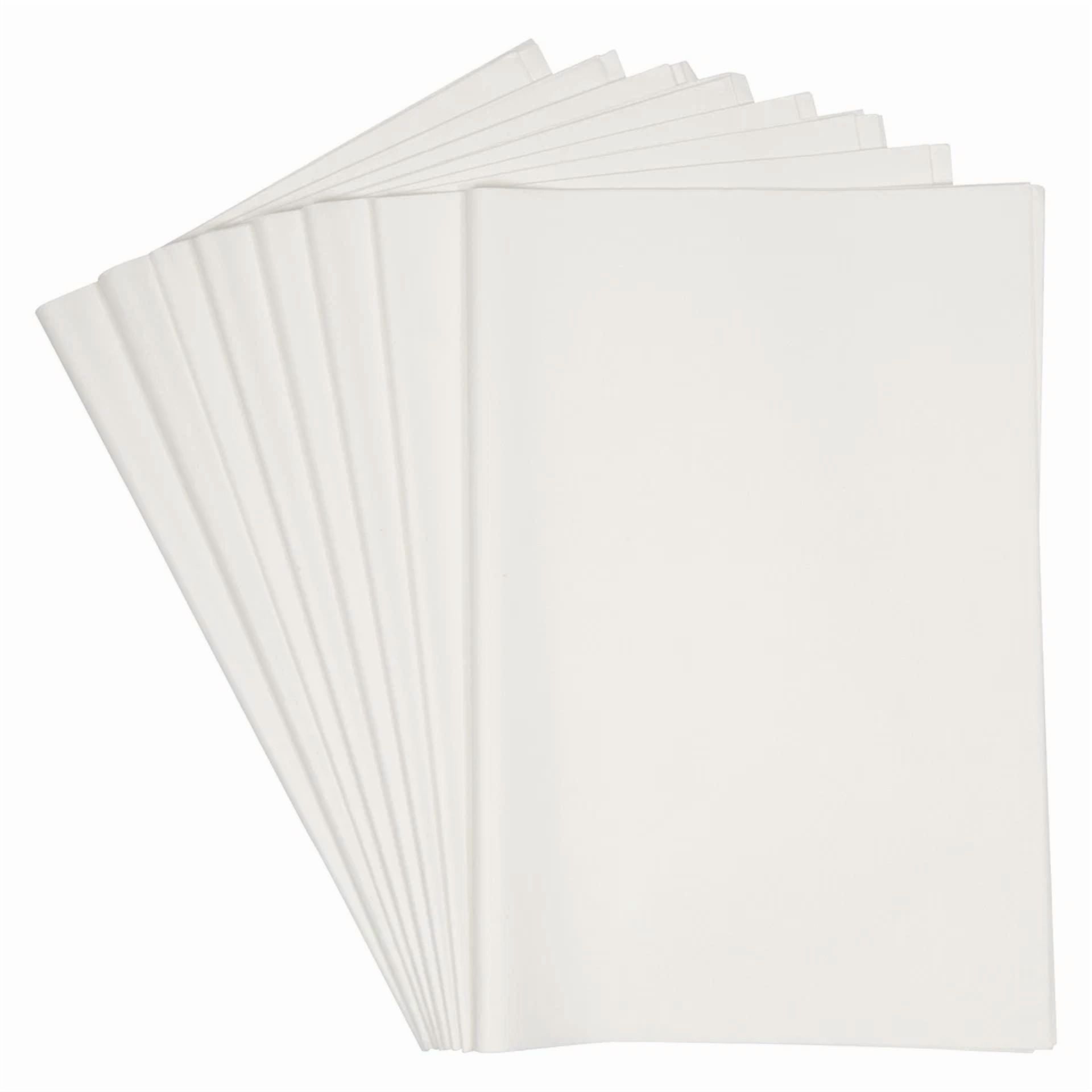 CIRCLE- 160 Sheets White Tissue Paper Bulk Set For Gift Wrapping Bags, 15 X 20 Inches