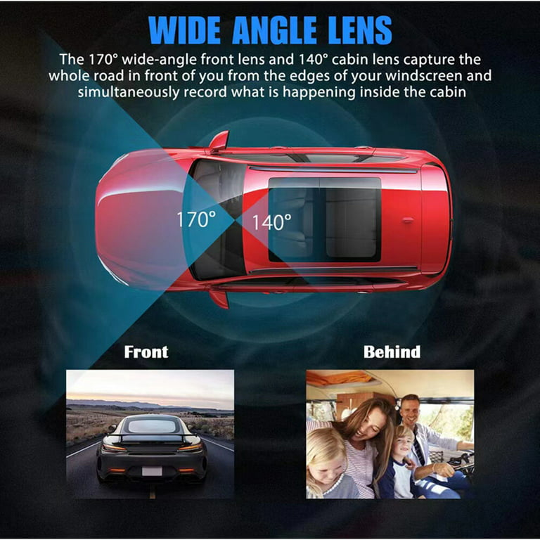 Dropship 3 Channel Dash Cam Front And Rear Inside; 1080P Dash IR Night  Vision; Loop Recording Car DVR Camera With 2 Inch IPS Screen 3 Cameras Car  Dashcam to Sell Online at