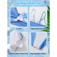 thumbnail image 2 of 3Pcs Teens Girl Summer Adjustable Strap Bikini Swimsuit Set Tropical Floral Bathing Suit Swimwear With Mesh Pant 9-16Y, 2 of 8