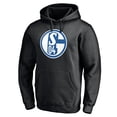 thumbnail image 2 of Men's Black FC Schalke 04 Primary Logo Fitted Pullover Hoodie, 2 of 3