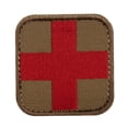 thumbnail image 2 of Medic Patch First Aid EMT EMS Tactical Military Templar Armoury Velcro Backing - Coyote Brown, 2 of 2