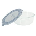 thumbnail image 2 of Martha Stewart Everyday 32 Ounce Round Glass Storage Container in Grey, 2 of 4