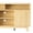 Natural - 4 Shelves, variant on Ktaxon Modern Fluted TV Stand for 55/60/65" TVs, Wood Entertainment Center with 2 Doors and 4 Open Shelves Storage for Living Room, Home, Natural