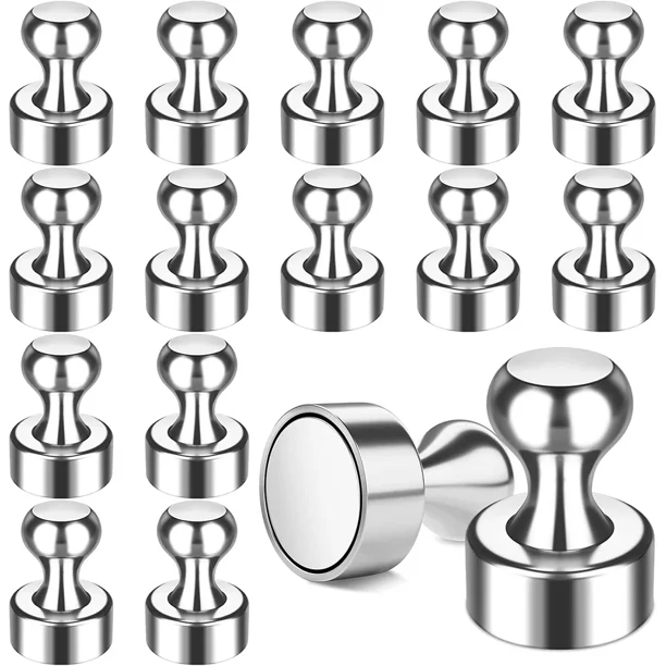Chinchetas magnéticas de neodimio, imanes fuertes de Metal, pizarra blanca, chinchetas para nevera, chinchetas magnéticas duraderas para oficina y escuela