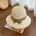 thumbnail image 2 of OJSFQUFP Women Beach Hat Summer Straw Sun Hat Fashion Wide Brim Straw Sun Hat, 2 of 4