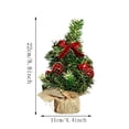 thumbnail image 5 of Mini Tabletop Christmas Tree, Artificial Christmas Trees with Pinecones Red Berries Xmas Tree for Home Office Fireplace Christmas Ornaments, 5 of 6
