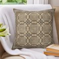 thumbnail image 3 of Pillow Covers 16x16 Set of 2, Beige Blue Boho Throw Pillow Covers Decorative Couch Cushion Cover, Vintage Ethnic Tribe Abstract Art Microfiber Soft Square Pillowcases for Bedroom Living Room Sofa, 3 of 9