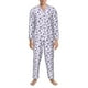 thumbnail image 3 of Fotbe Lavender Flowers Pijama de Hombre con Estampado de Manga Larga, Conjunto de 2 Piezas, Ropa de Dormir Suave y Cómoda con Bolsillos-XX-Large, 3 of 7