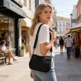 thumbnail image 4 of Black Female Shoulder Bag Crossbody Fashionable Versatile Multi Compartment Lightweight Commuting Oxford Cloth, 4 of 7