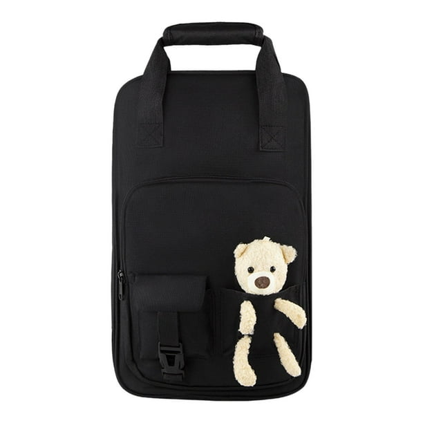 Bolsa para baquetas, soporte para baquetas con correas ajustables, estuche para guardar baquetas. Negro