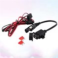 thumbnail image 4 of 12V Dual USB Waterproof Motorcycle SAE to USB Mobile Phone GPS Charger Cable Adapter Inline Fuse Power Supply, 4 of 8