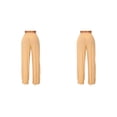 thumbnail image 3 of Wosthever Pantalones playeros para mujer, ropa de playa, ropa de playa, pierna ancha, cintura alta, cómodos, sueltos, pantalones transparentes, color Type1 NO1 Wosthever CBP225478, 3 of 5