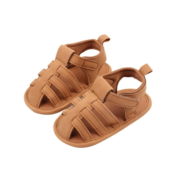 Darzheoy Toddler Baby Sandals Loose Soft Sole Solid Color Summer Adjustable Buckle Casual Cool and Breathable Sweat-Proof Shoes