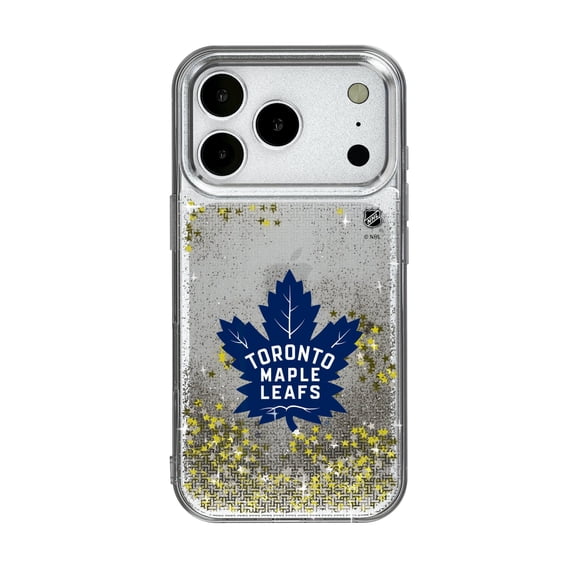 Toronto Maple Leafs Linen Logo iPhone Glitter Case