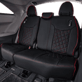 thumbnail image 7 of EKR Custom Fit Palisade Car Seat Covers for Hyundai Palisade SEL,XRT,Calligraply Night（7 seat） 2020 2021 2022 2023 2024- Leatherette (Black with Red Piping), 7 of 7