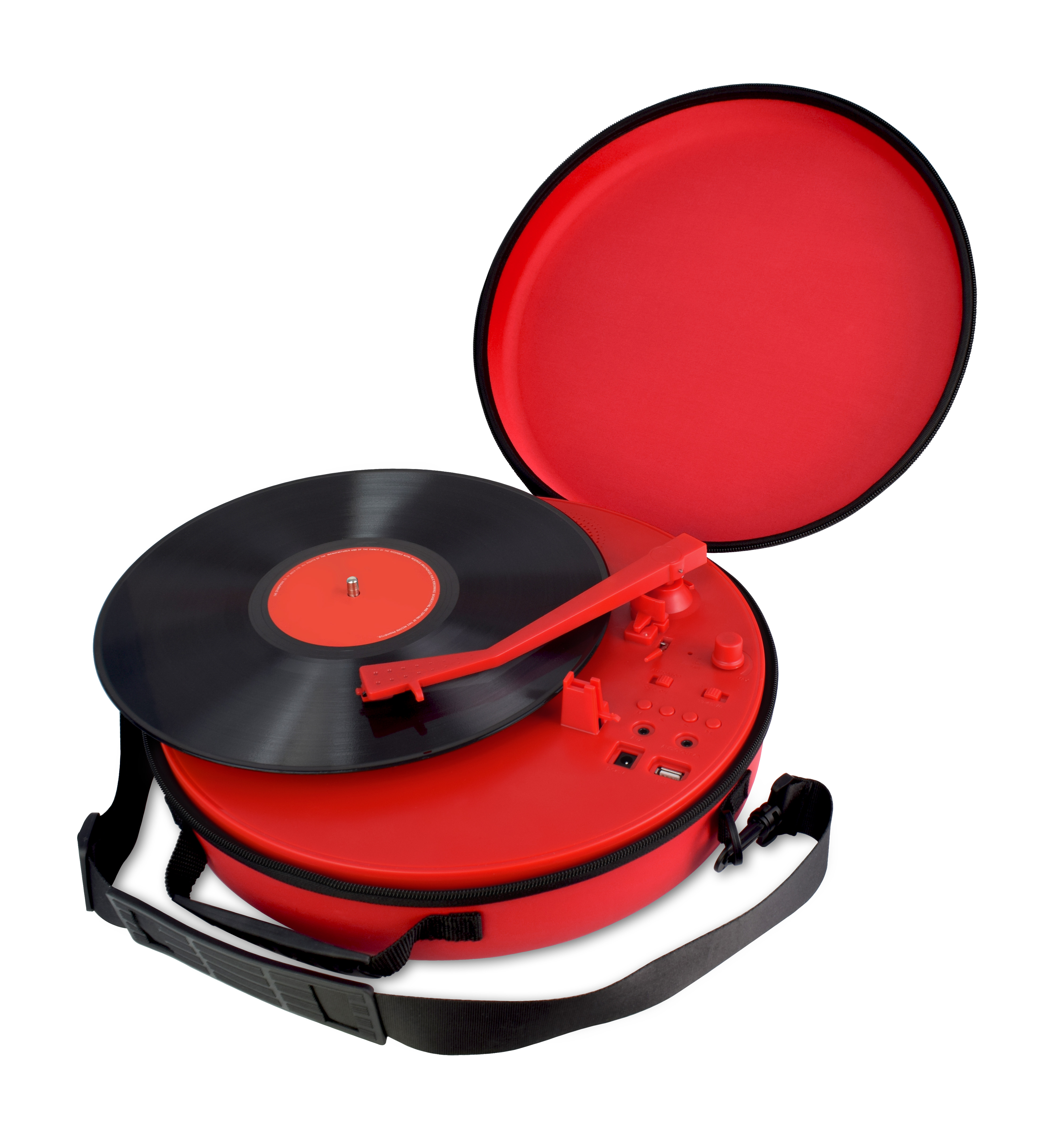 Coca Cola Retro Turntable with Wireless Speaker, 3 Different Playback Modes, 33S, 45S, 78S Playback Support, Portable Carry Case, Vintage Radio - image 2 of 10