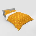 thumbnail image 2 of Ambesonne Modern Bedding Set 4 Pcs, Night Sky Stars Pattern, Queen, Yellow Orange, 2 of 2