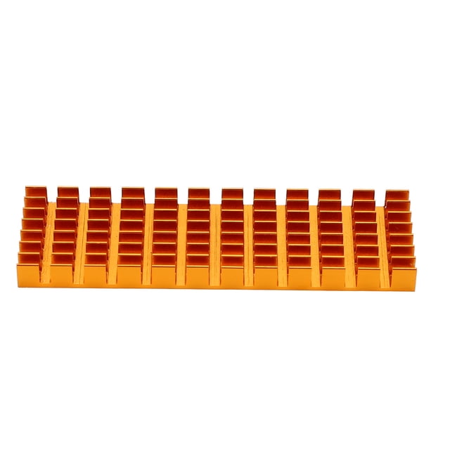 Cooling Fin, Compact PCIE Heat Sink, Aluminum Alloy SSD Heatsink Computers For Desktops Golden