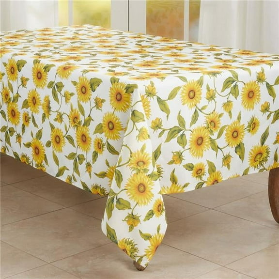 Saro Lifestyle Sunflower Tablecloth