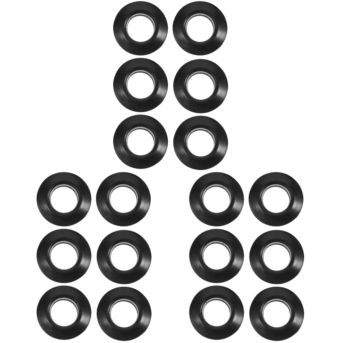 NICEXMAS 18 pcs Kayak Drip Ring Dugout Paddle Drip Ring Canoes Assault Boat Accessory